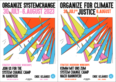 Poster Designs System Change Camp