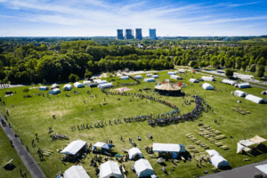 Hammer Klimacamp from above.